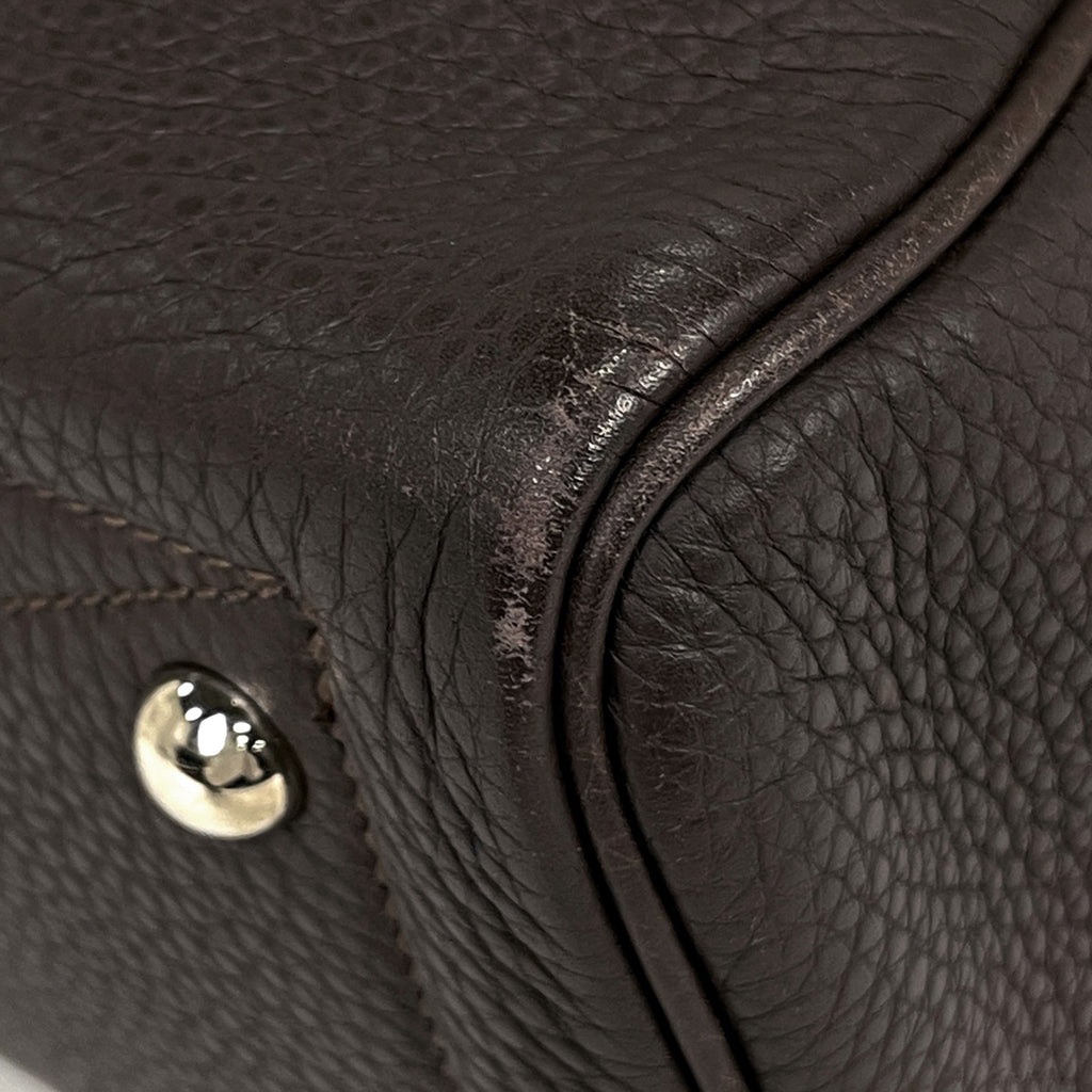 エルメス ヴィクトリア 35 ショルダーバッグ ハンドバッグ トリヨンクレマンス カフェ □K レディース 【中古】brbag