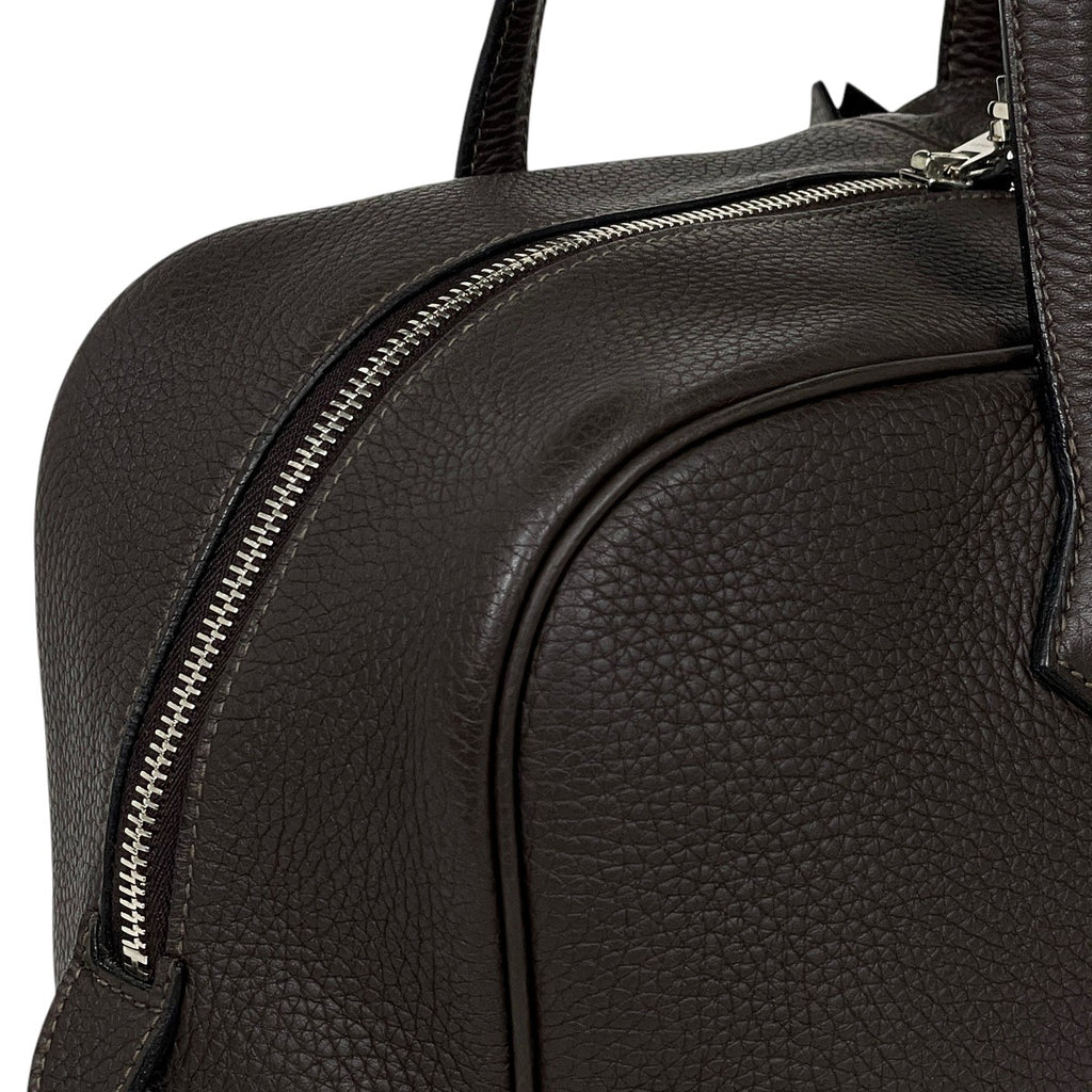エルメス ヴィクトリア 35 ショルダーバッグ ハンドバッグ トリヨンクレマンス カフェ □K レディース 【中古】brbag