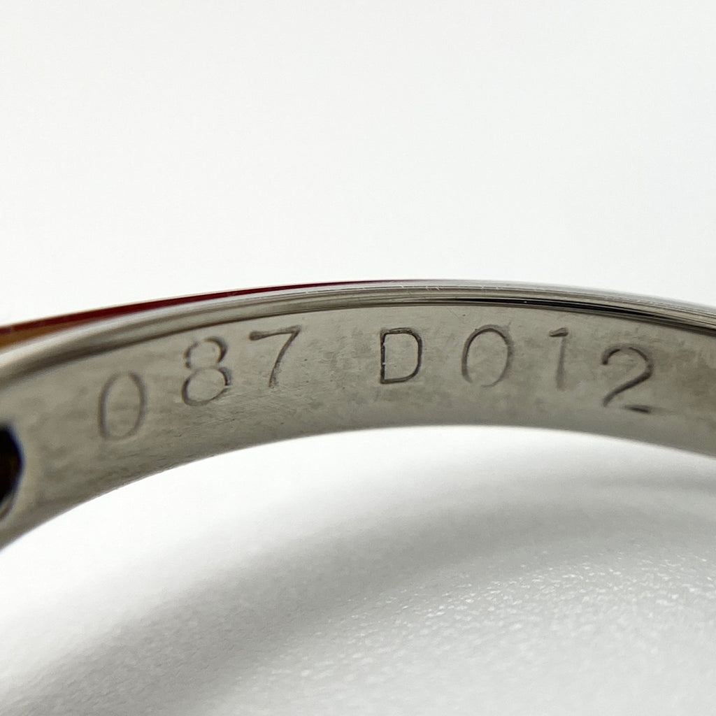 サファイア デザインリング プラチナ 指輪 メレダイヤ リング 10.5号 Pt850 サファイア ダイヤモンド レディース 【中古】 nbjwl