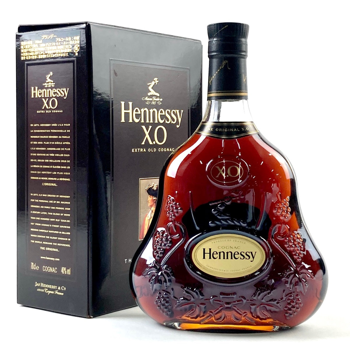 バイセル公式】ヘネシー Hennessy XO 黒キャップ クリアボトル 700ml ブランデー コニャック 【古酒】 - バイセルブランシェ