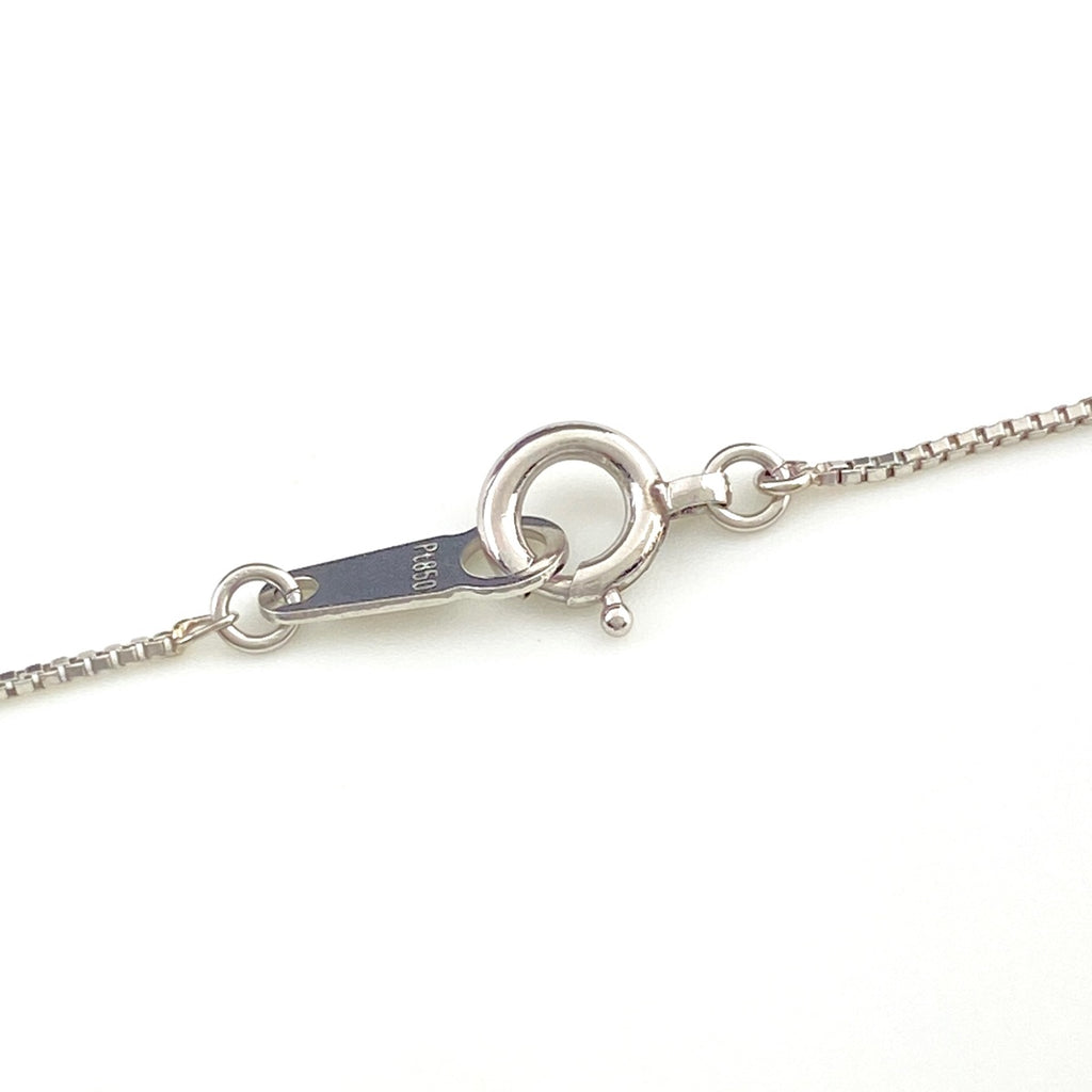クロスモチーフ デザインネックレス プラチナ ペンダント メレダイヤ 十字架 ネックレス Pt900 Pt850 ダイヤモンド レディース 【中古】nbjwl
