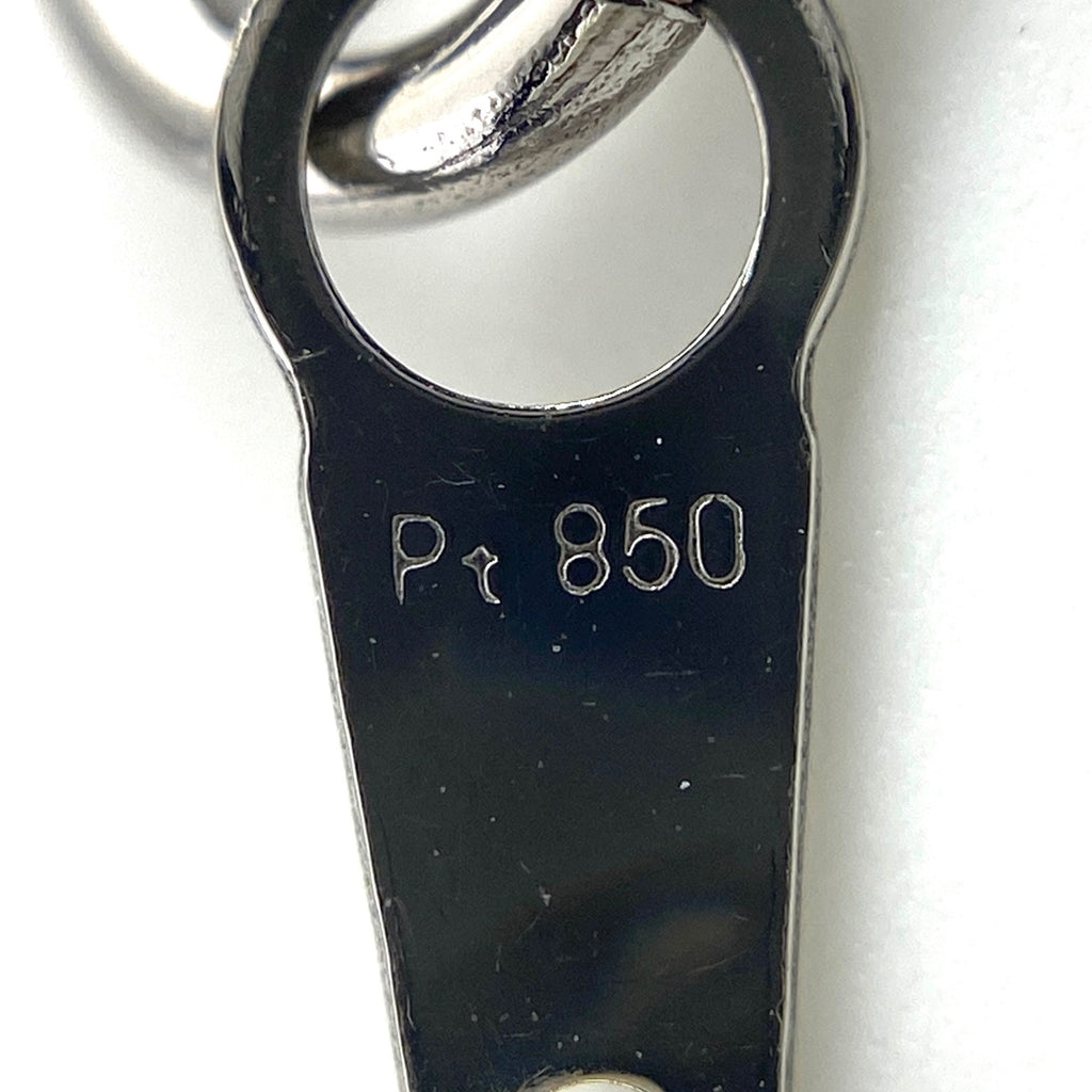 オパール デザインネックレス プラチナ ペンダント メレダイヤ ダイヤモンド ネックレス Pt900 Pt850 オパール レディース 【中古】nbjwl