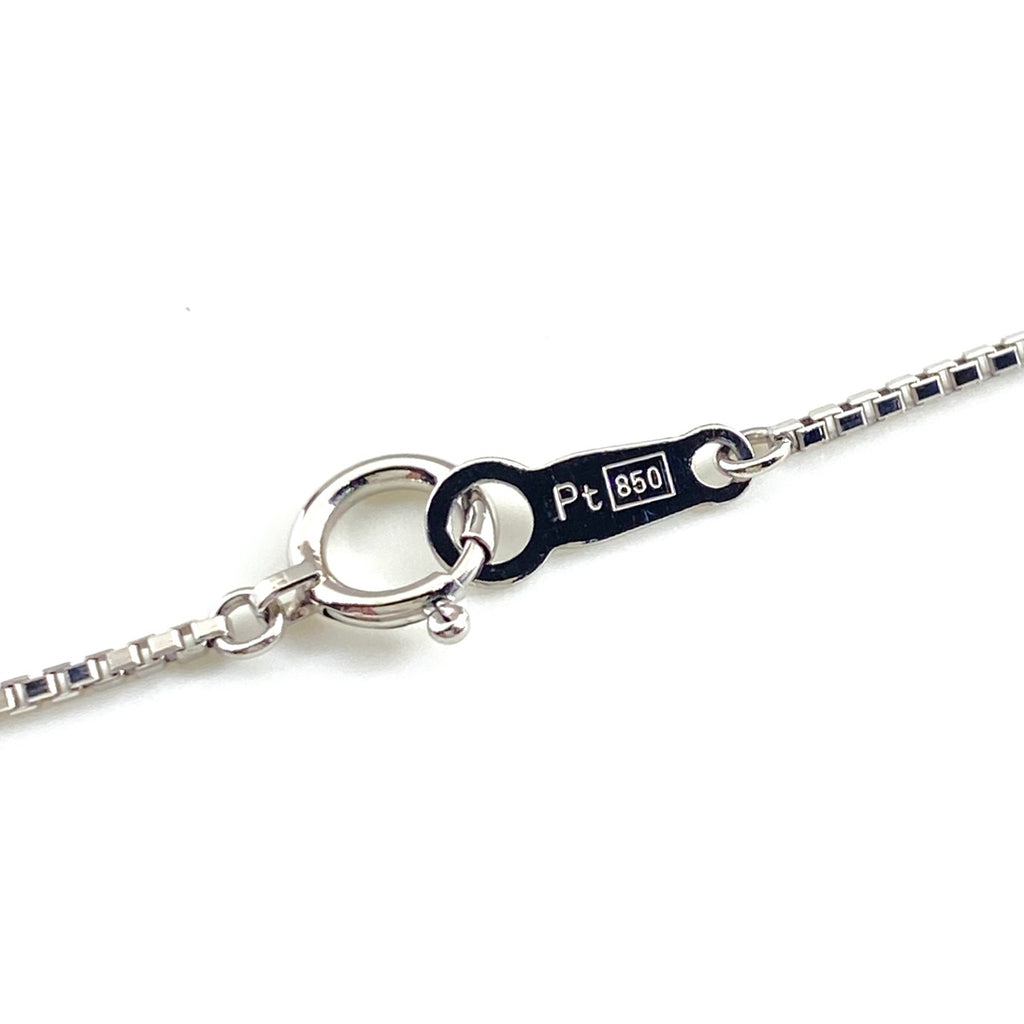 ハートモチーフ デザインネックレス プラチナ ペンダント メレダイヤ ネックレス Pt900 Pt850 ダイヤモンド レディース 【中古】nbjwl