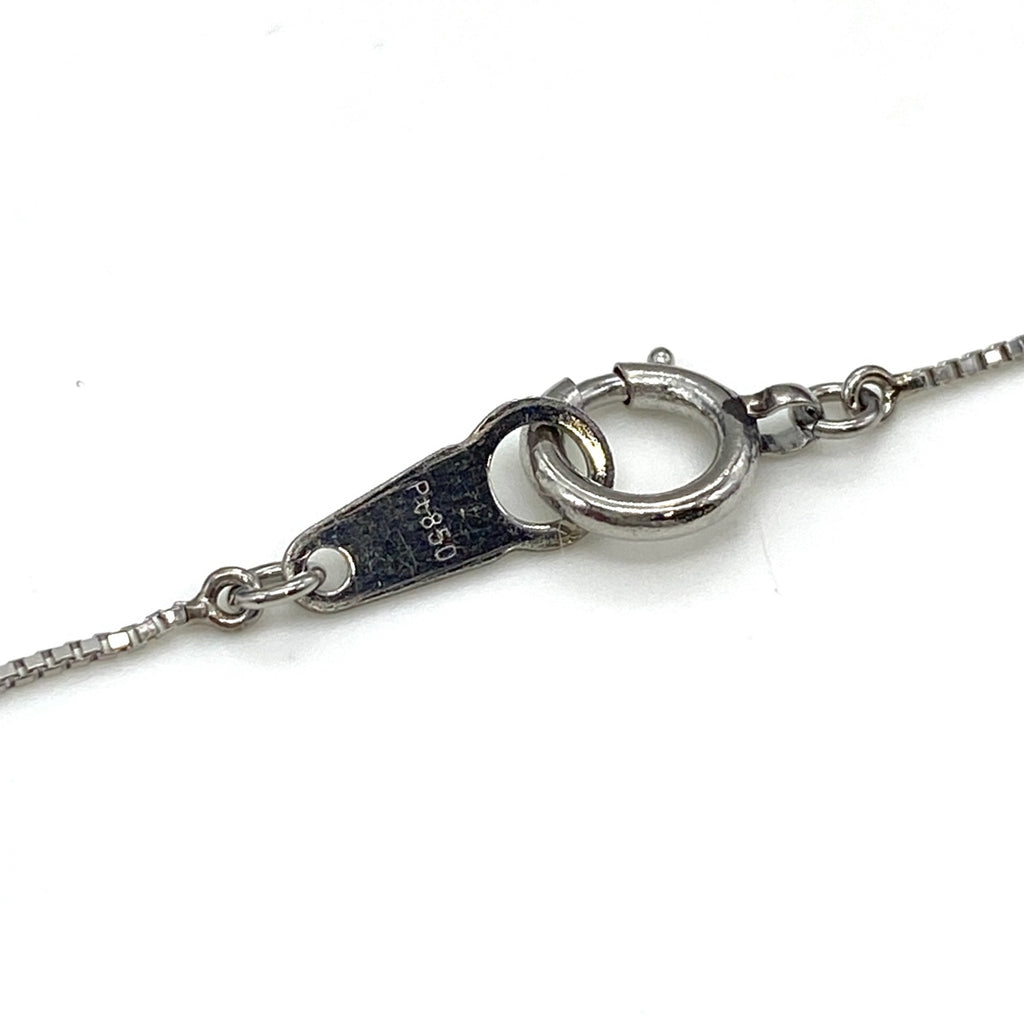 ダイヤモンド デザインネックレス プラチナ ペンダント ネックレス Pt900 Pt850 ダイヤモンド レディース 【中古】nbjwl