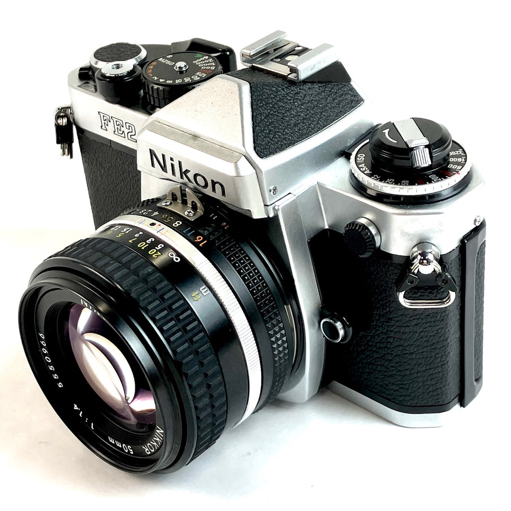 ニコン Nikon FE2 + Ai-S NIKKOR 50mm F1.4 フィルム マニュアルフォーカス 一眼レフカメラ 【中古】