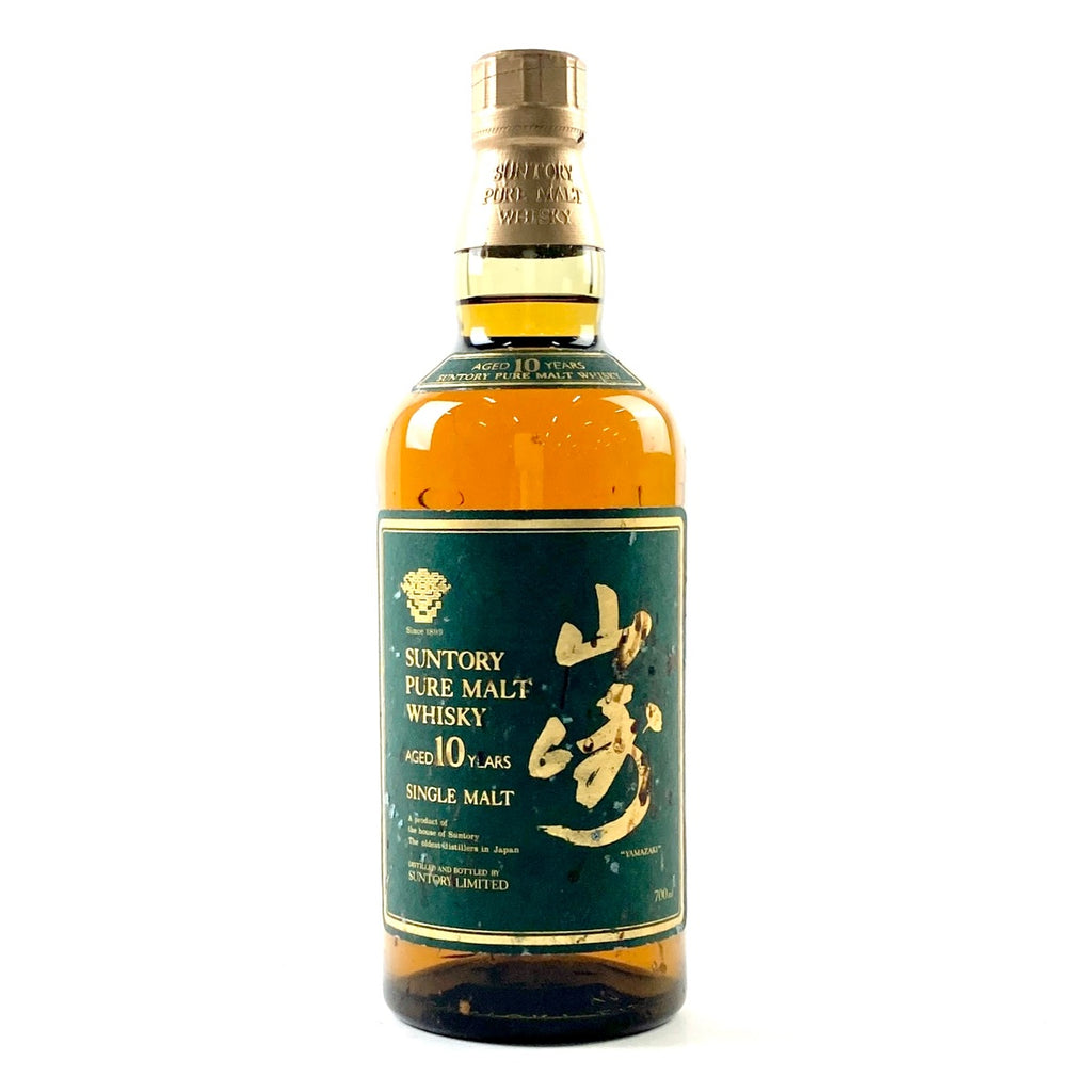 【東京都内限定お届け】サントリー SUNTORY 山崎 10年 ピュアモルト グリーンラベル 700ml 国産ウイスキー 【古酒】