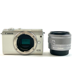 キヤノン Canon EOS M100 EF-M 15-45 IS STM レンズキット ホワイト デジタル ミラーレス 一眼カメラ 【中古】