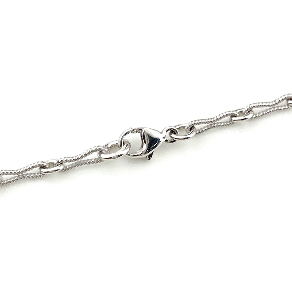 ハートモチーフ デザインネックレス WG ホワイトゴールド ペンダント メレダイヤ ダイヤモンド ネックレス K18 WG 750 レディース 【中古】nbjwl