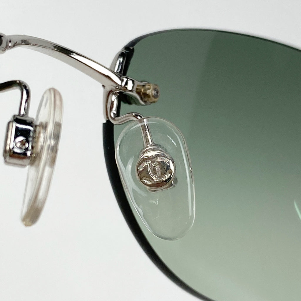 シャネル ココマーク サングラス アイウェア サングラス メタル ブラック 4069 レディース 【中古】brbag