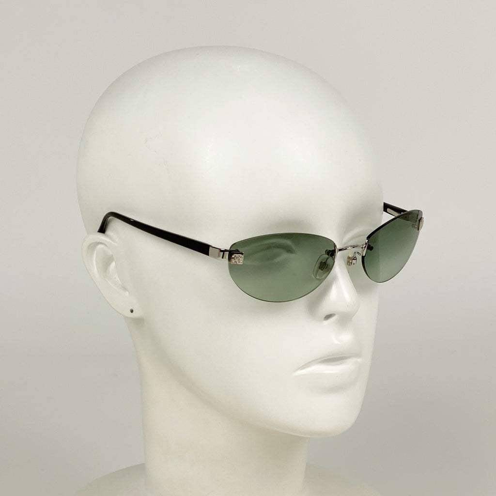 シャネル ココマーク サングラス アイウェア サングラス メタル ブラック 4069 レディース 【中古】brbag