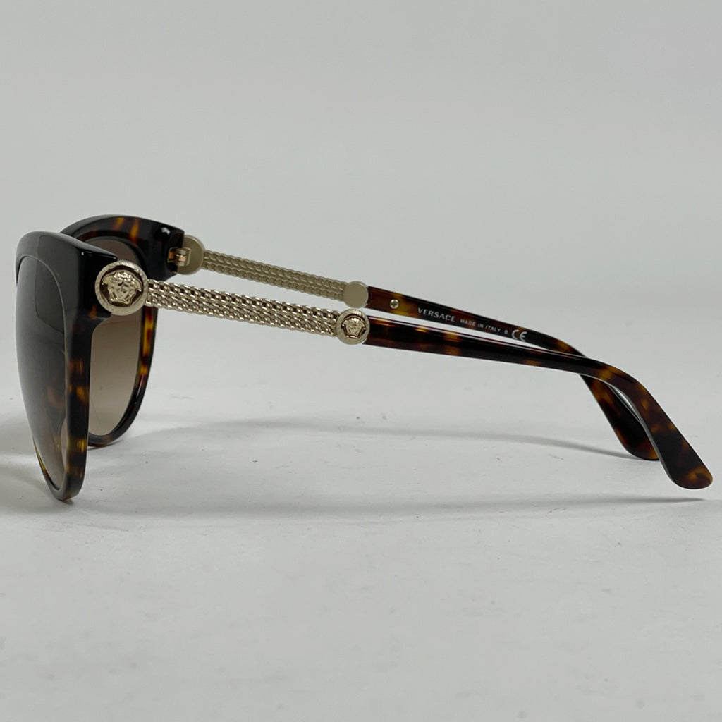 ヴェルサーチ メデューサ サングラス アイウェア デミ柄 グラデーション サングラス プラスチック メタル ブラウン ゴールド 4292 レディース 【中古】brbag