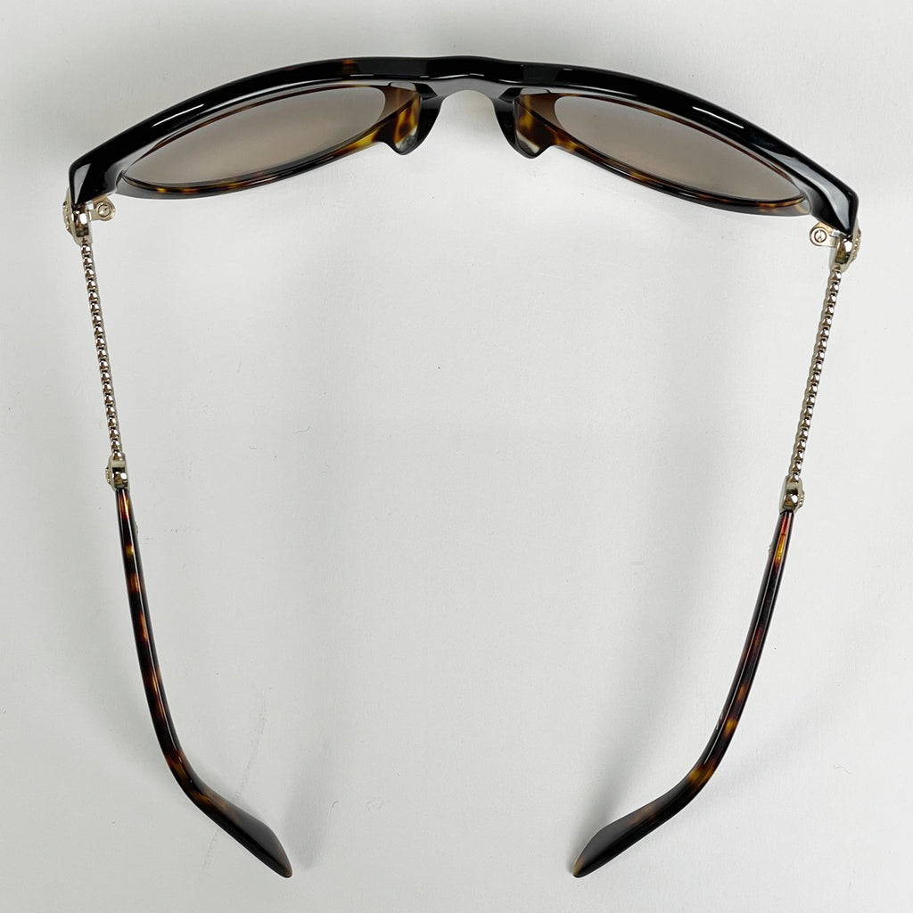 ヴェルサーチ メデューサ サングラス アイウェア デミ柄 グラデーション サングラス プラスチック メタル ブラウン ゴールド 4292 レディース 【中古】brbag