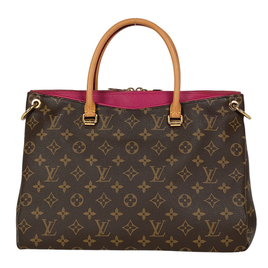 ルイ・ヴィトン パラス 肩掛け ショルダーバッグ 2WAY ハンドバッグ モノグラム ブラウン ピンク レディース 【中古】brbag