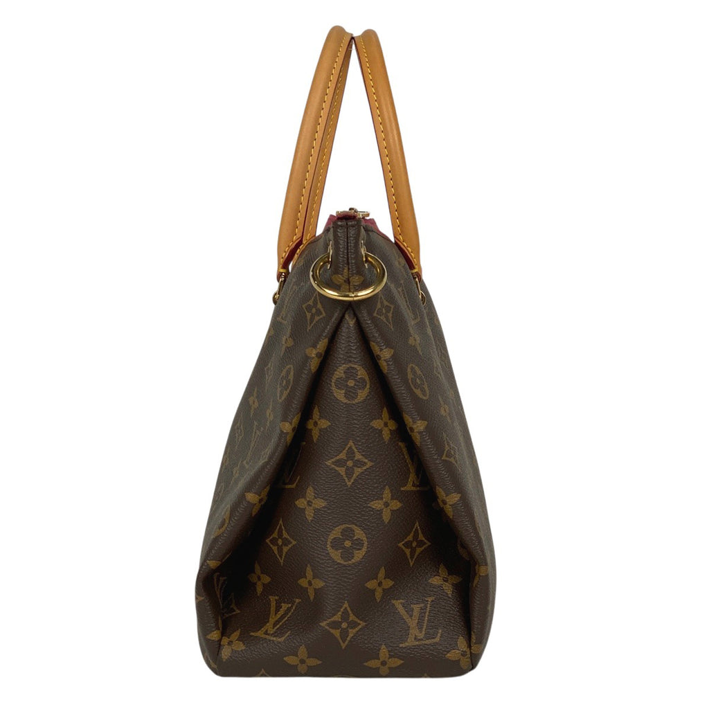 ルイ・ヴィトン パラス 肩掛け ショルダーバッグ 2WAY ハンドバッグ モノグラム ブラウン ピンク レディース 【中古】brbag