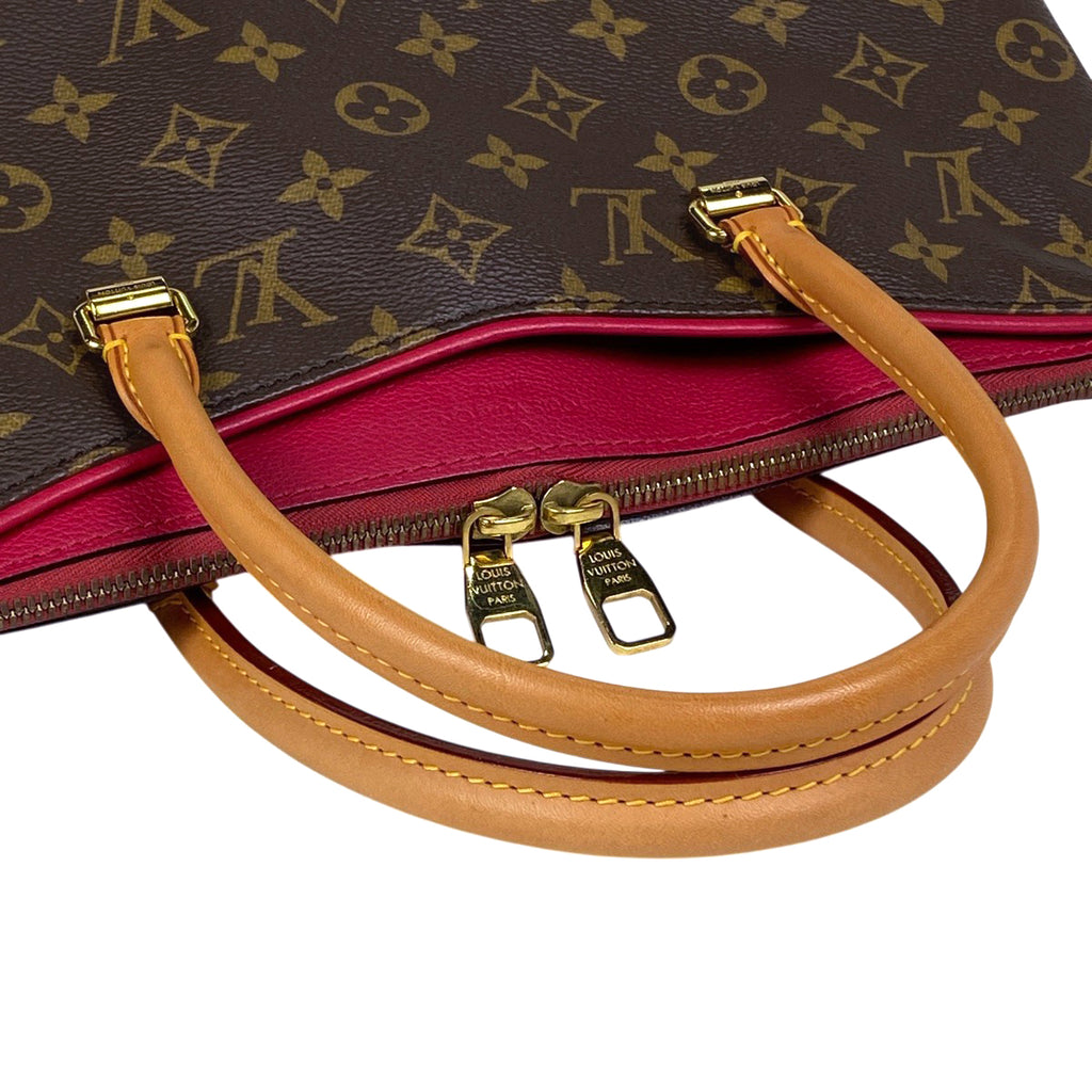 ルイ・ヴィトン パラス 肩掛け ショルダーバッグ 2WAY ハンドバッグ モノグラム ブラウン ピンク レディース 【中古】brbag