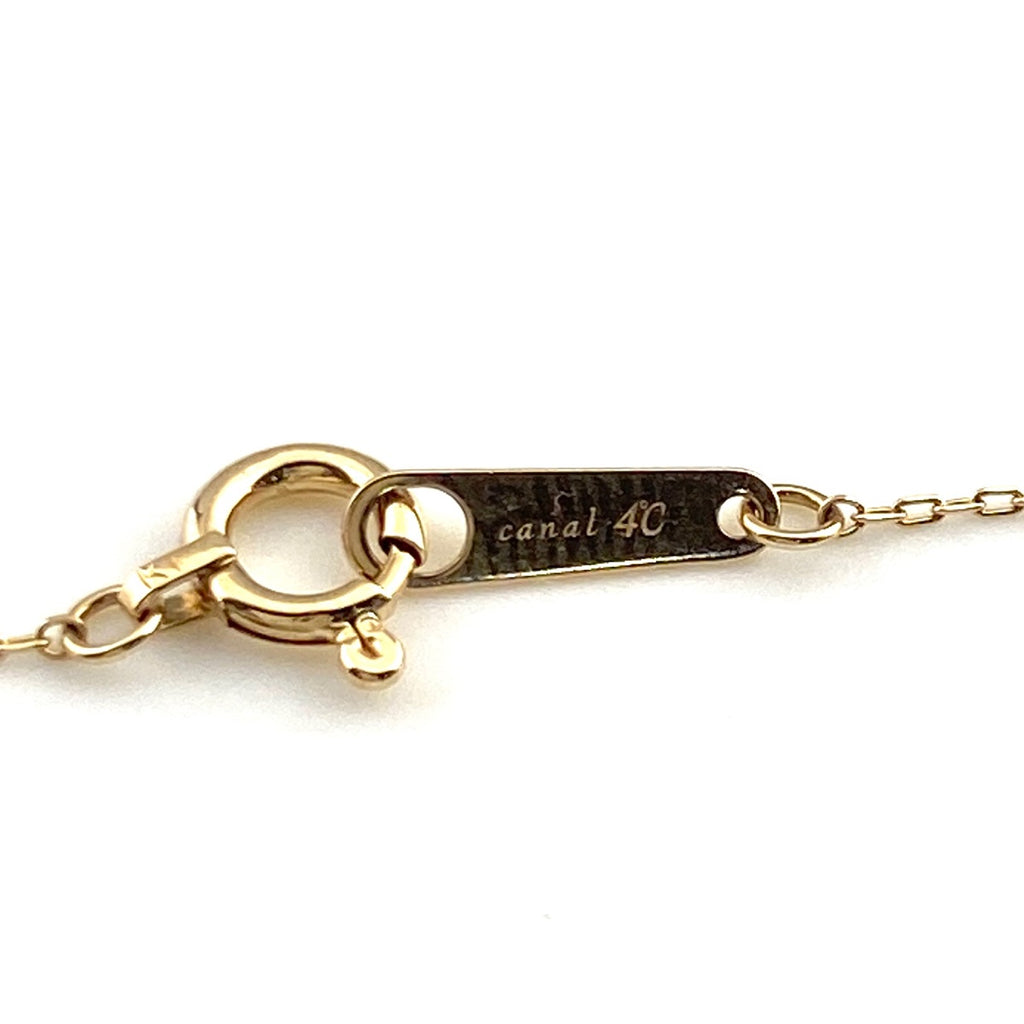 カナルヨンドシー ダイヤモンド デザインペンダント YG イエローゴールド ペンダント ネックレス K10 ダイヤモンド レディース 【中古】brjwl