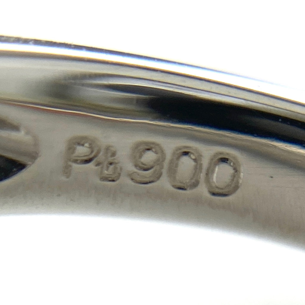 オパール デザインリング プラチナ 指輪 メレダイヤ リング 11号 Pt900 オパール ダイヤモンド レディース 【中古】nbjwl