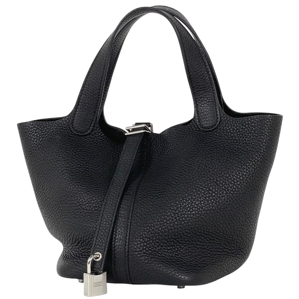 エルメス ピコタンロック PM ミニバッグ ハンドバッグ トリヨンクレマンス ブラック Y レディース 【中古】brbag