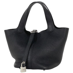 エルメス ピコタンロック PM ミニバッグ ハンドバッグ トリヨンクレマンス ブラック Y レディース 【中古】brbag