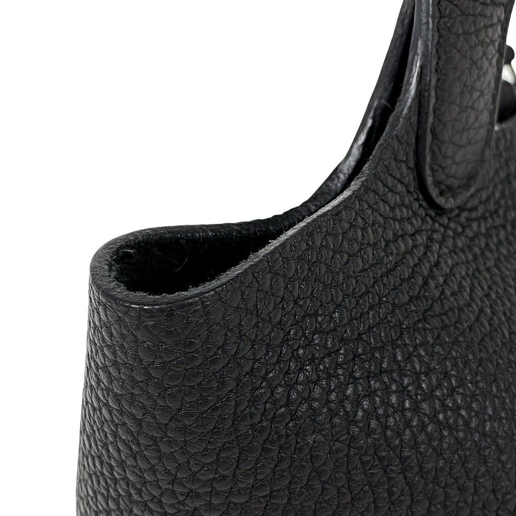 エルメス ピコタンロック PM ミニバッグ ハンドバッグ トリヨンクレマンス ブラック Y レディース 【中古】brbag