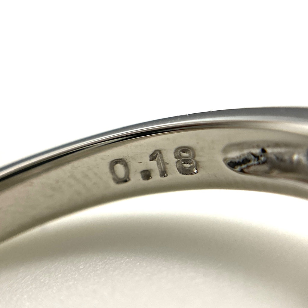 パール デザインリング プラチナ 指輪 メレダイヤ 真珠 リング 10号 Pt900 パール ダイヤモンド レディース 【中古】nbjwl