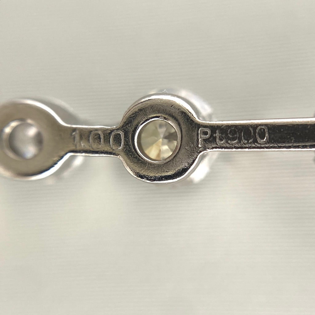 メレダイヤ デザインネックレス プラチナ ペンダント ネックレス Pt900 Pt850 ダイヤモンド レディース 【中古】nbjwl