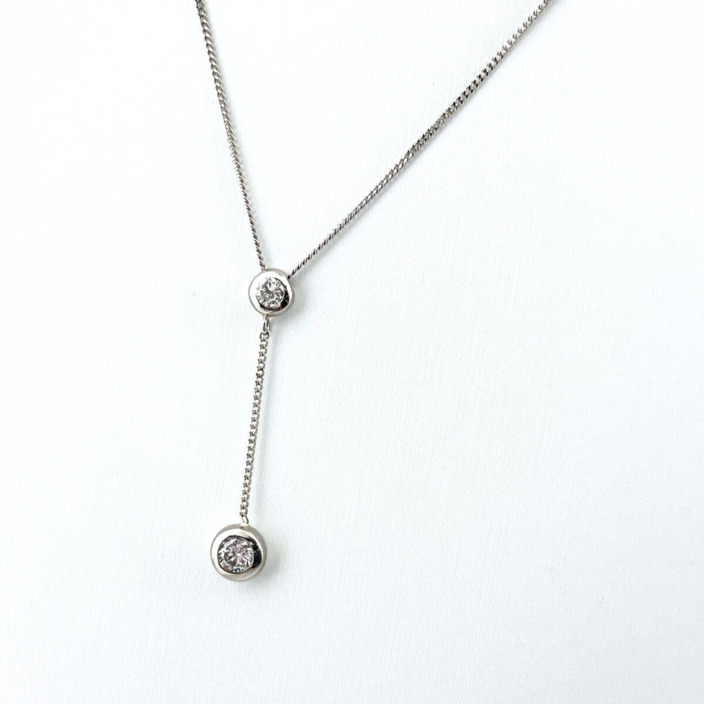 メレダイヤ デザインネックレス プラチナ ペンダント ネックレス Pt850 ダイヤモンド レディース 【中古】nbjwl