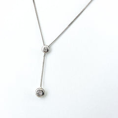 メレダイヤ デザインネックレス プラチナ ペンダント ネックレス Pt850 ダイヤモンド レディース 【中古】nbjwl