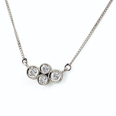 メレダイヤ デザインネックレス プラチナ ペンダント ネックレス Pt850 ダイヤモンド レディース 【中古】nbjwl