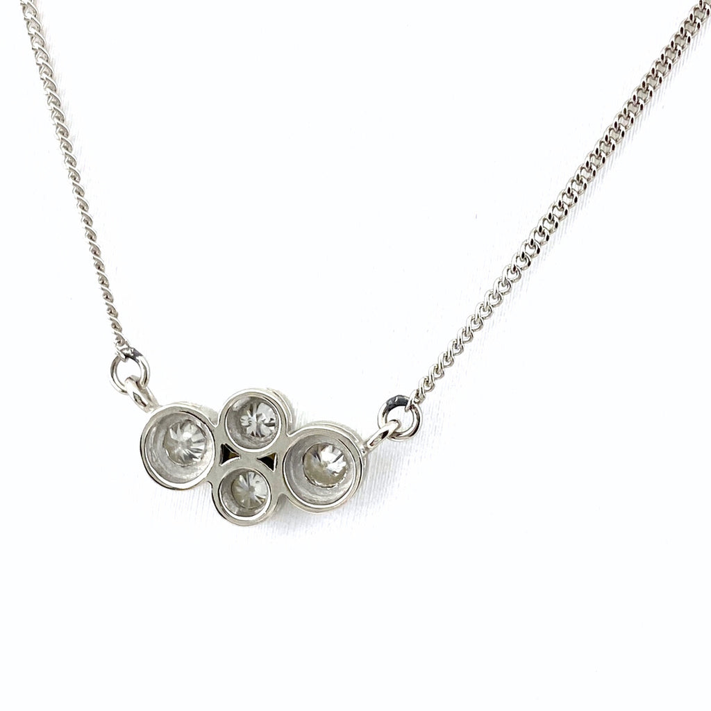 メレダイヤ デザインネックレス プラチナ ペンダント ネックレス Pt850 ダイヤモンド レディース 【中古】nbjwl