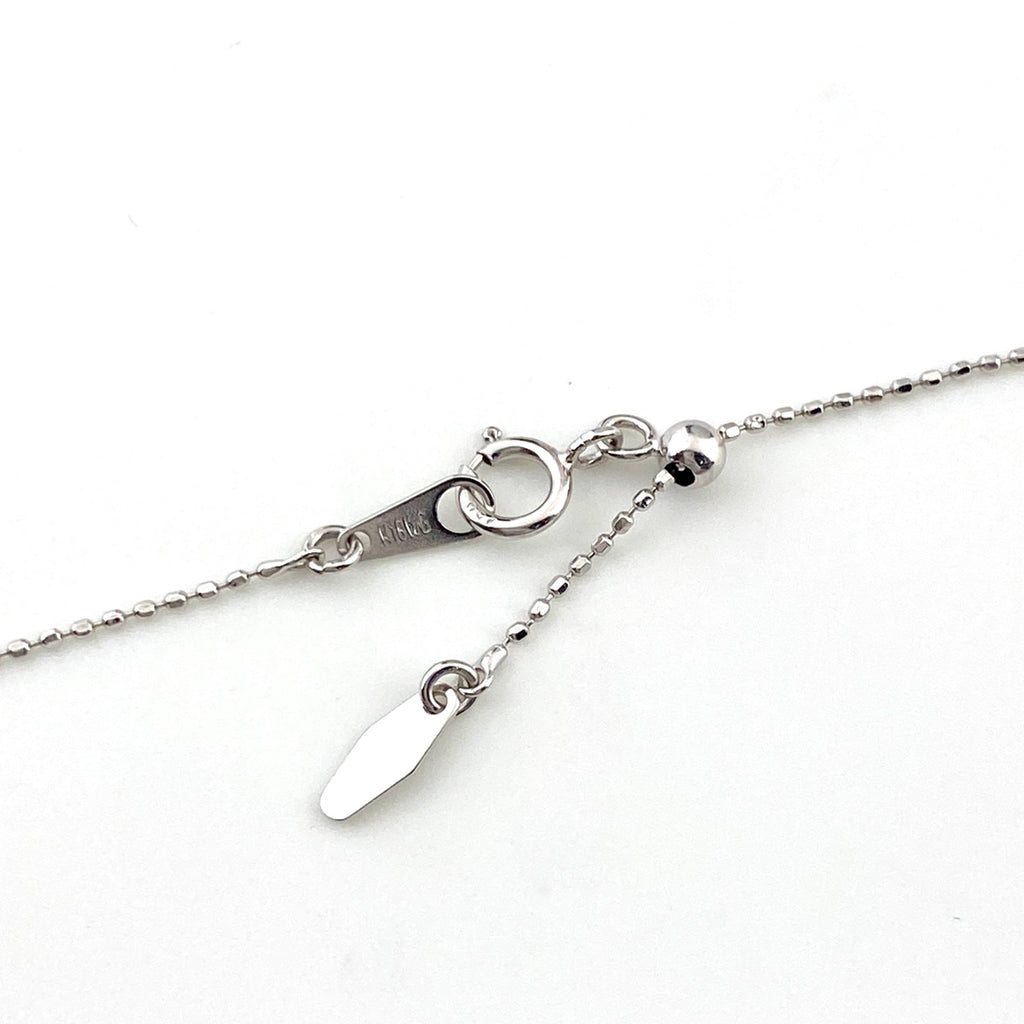 メレダイヤ デザインネックレス WG ホワイトゴールド ペンダント ネックレス K18 WG ダイヤモンド レディース 【中古】nbjwl