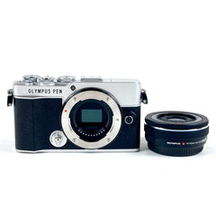 オリンパス OLYMPUS PEN E-P7 14-42mm EZレンズキット シルバー デジタル ミラーレス 一眼カメラ 【中古】