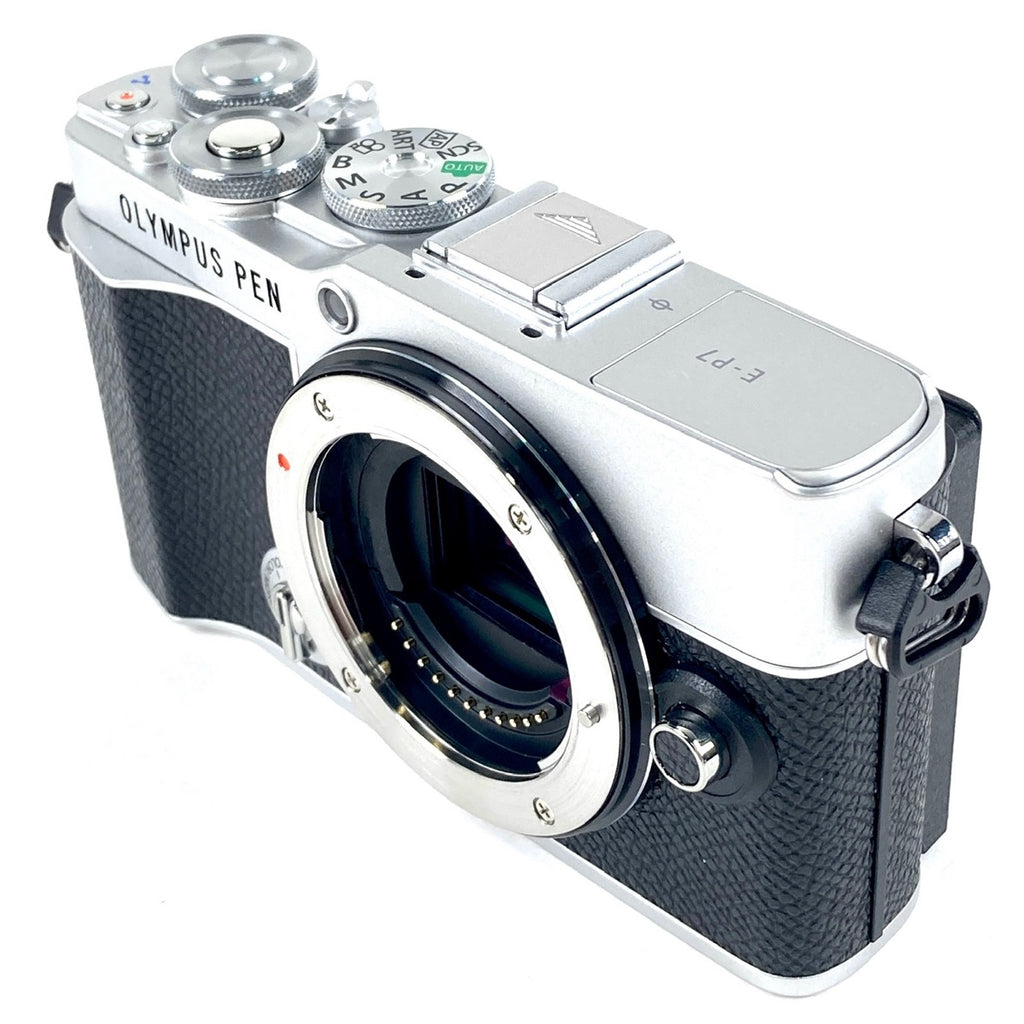 オリンパス OLYMPUS PEN E-P7 14-42mm EZレンズキット シルバー デジタル ミラーレス 一眼カメラ 【中古】