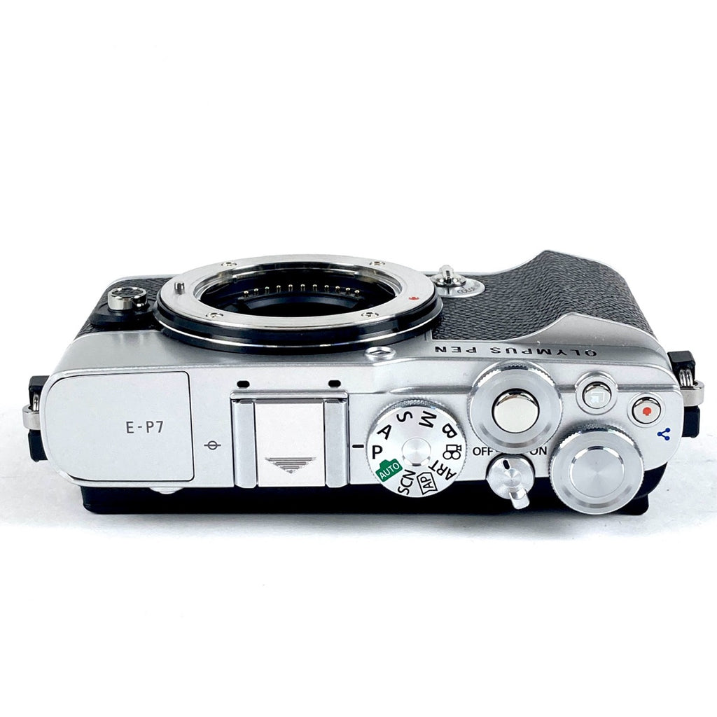 オリンパス OLYMPUS PEN E-P7 14-42mm EZレンズキット シルバー デジタル ミラーレス 一眼カメラ 【中古】