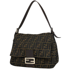 【在庫一掃】 フェンディ ズッカ柄 ショルダーバッグ ハンドバッグ ショルダーバッグ キャンバス ブラウン 26325 レディース 【中古】 brbag