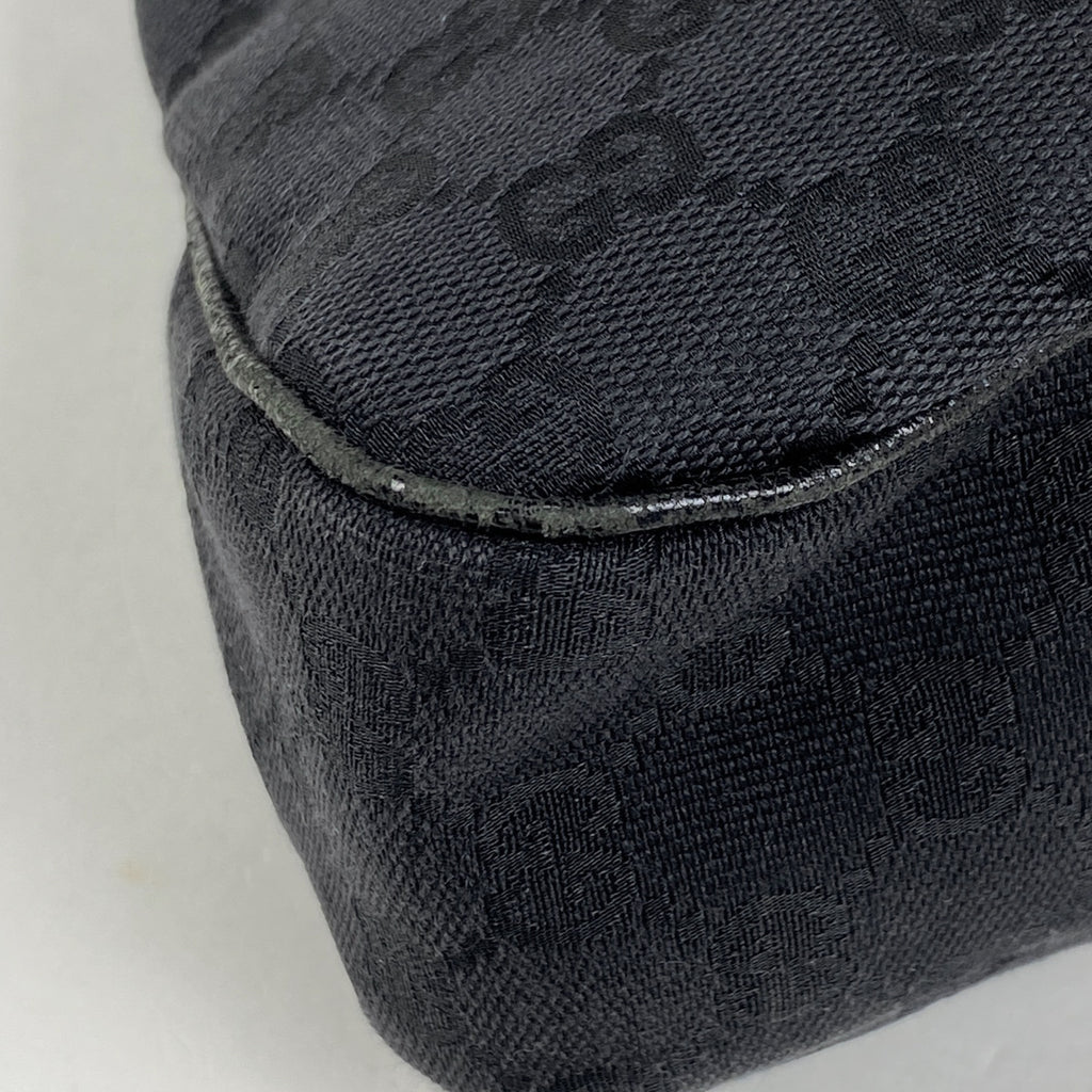 グッチ GG柄 トートバッグ ハンドバッグ トートバッグ GGキャンバス ブラック 121023 レディース 【中古】brbag