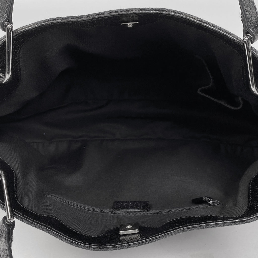 グッチ GG柄 トートバッグ ハンドバッグ トートバッグ GGキャンバス ブラック 121023 レディース 【中古】brbag