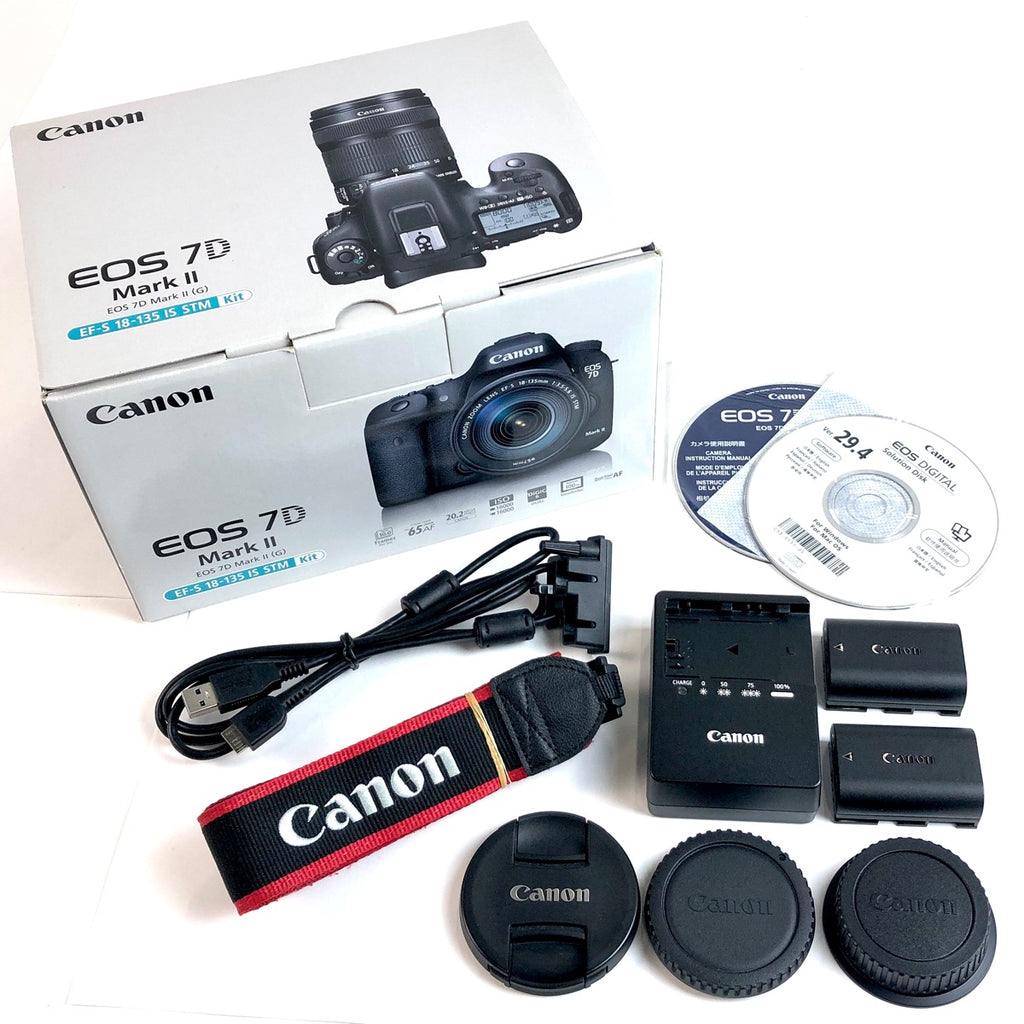 キヤノン Canon EOS 7D Mark II EF-S 18-135 IS STM レンズキット デジタル 一眼レフカメラ 【中古】