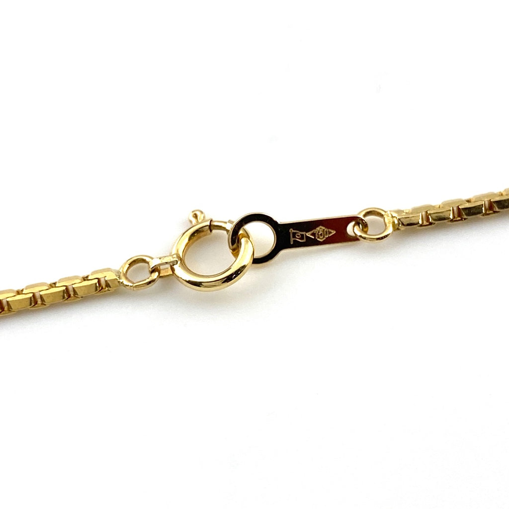 ルビー デザインネックレス YG イエローゴールド ペンダント メレダイヤ ダイヤモンド ネックレス K18 750 ルビー レディース 【中古】nbjwl