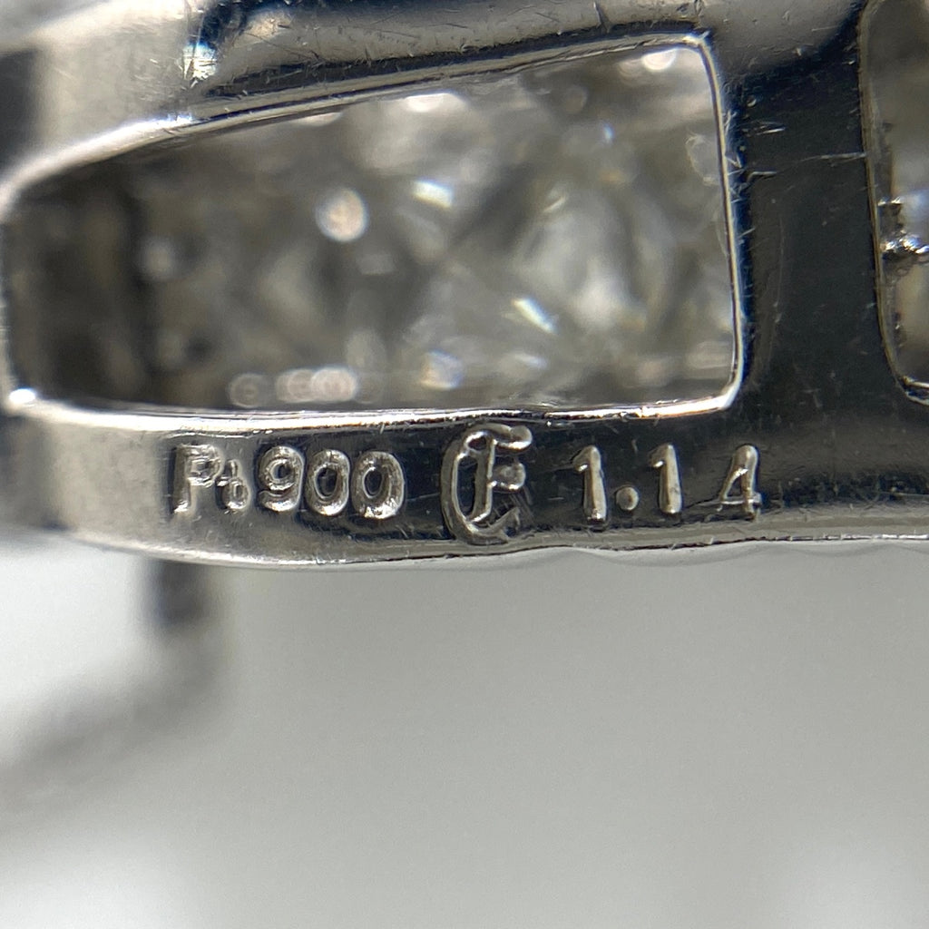 メレダイヤ デザインネックレス プラチナ ペンダント ネックレス Pt900 Pt850 ダイヤモンド レディース 【中古】nbjwl