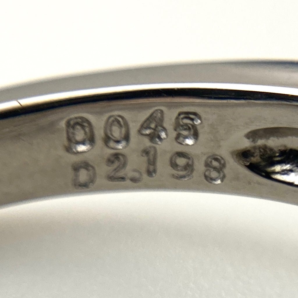 ダイヤモンド デザインリング プラチナ 指輪 メレダイヤ リング 13号 Pt900 ダイヤモンド レディース 【中古】nbjwl
