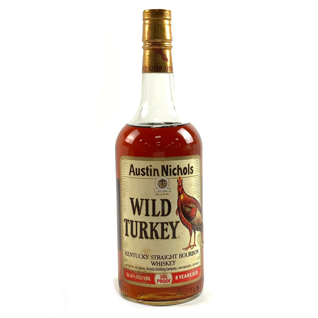 ワイルドターキー WILD TURKEY 8年 旧旧ラベル 1000ml アメリカンウイスキー 【古酒】liqbb
