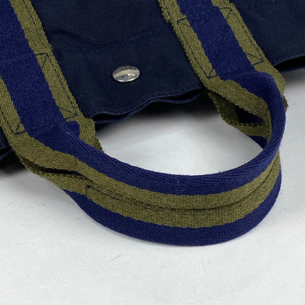 エルメス フールトゥ PM ハンドバッグ トートバッグ キャンバス ネイビー レディース 【中古】brbag