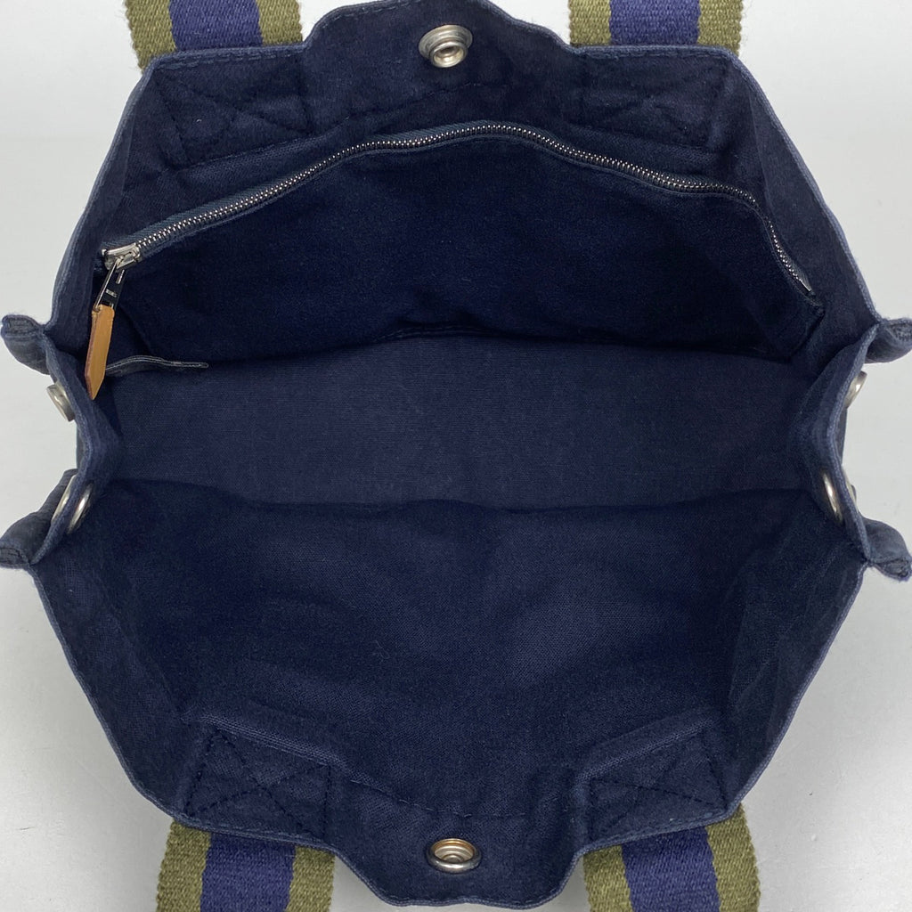 エルメス フールトゥ PM ハンドバッグ トートバッグ キャンバス ネイビー レディース 【中古】brbag