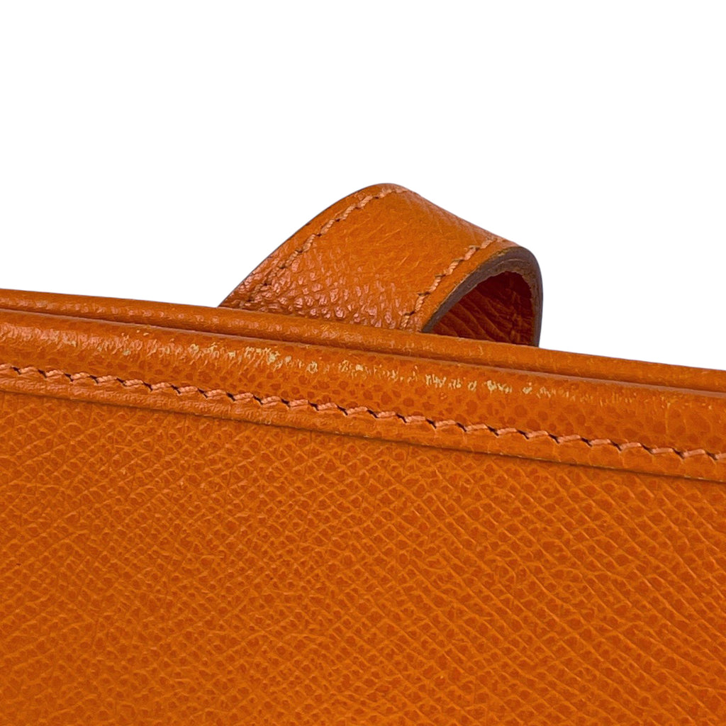 エルメス エヴリン 1 PM パンチング Hロゴ ショルダーバッグ ヴォーエプソン オレンジ □H レディース 【中古】 brbag