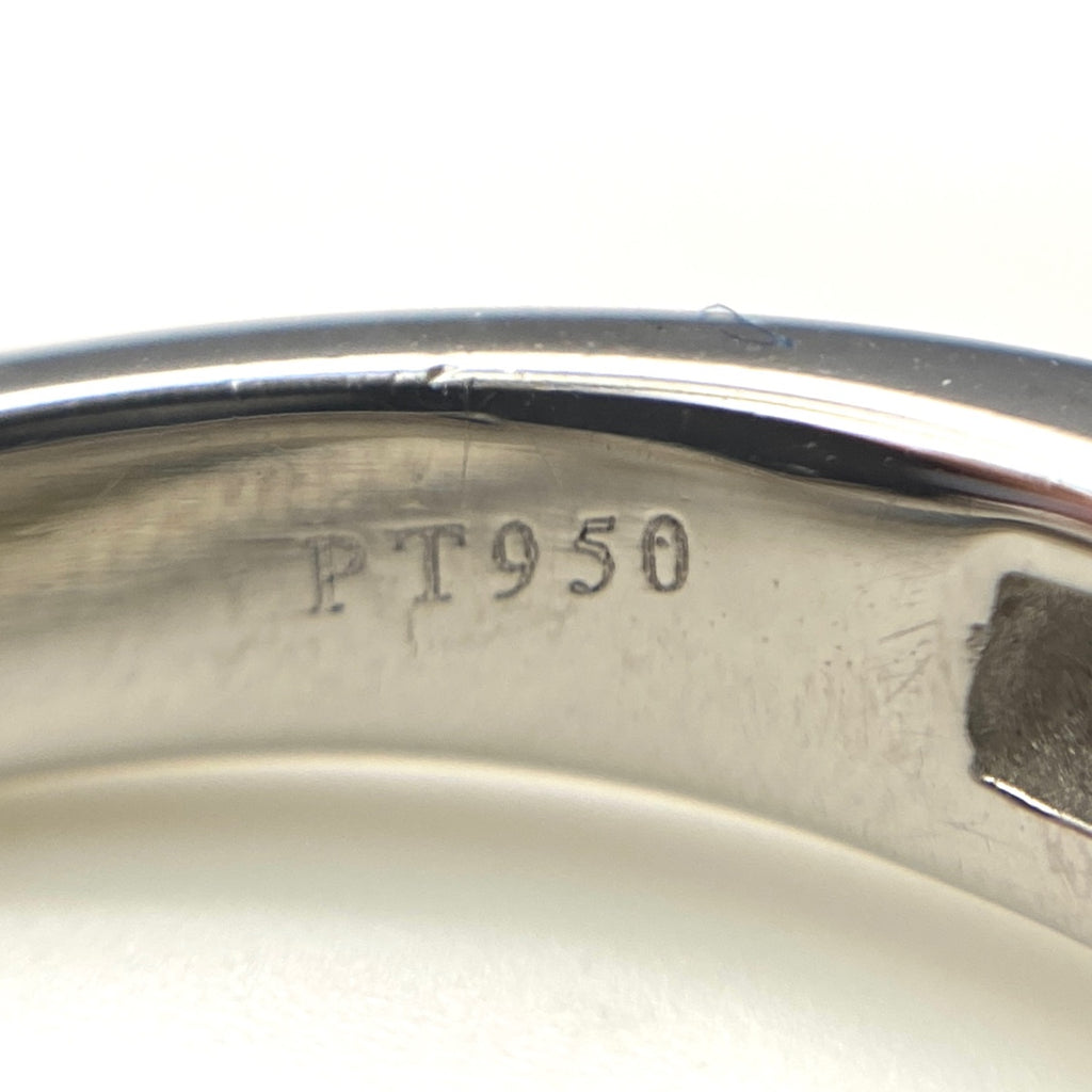 ティファニー Vバンド リング プラチナ 指輪 メレダイヤ リング 16.5号 Pt950 ダイヤモンド レディース 【中古】brjwl