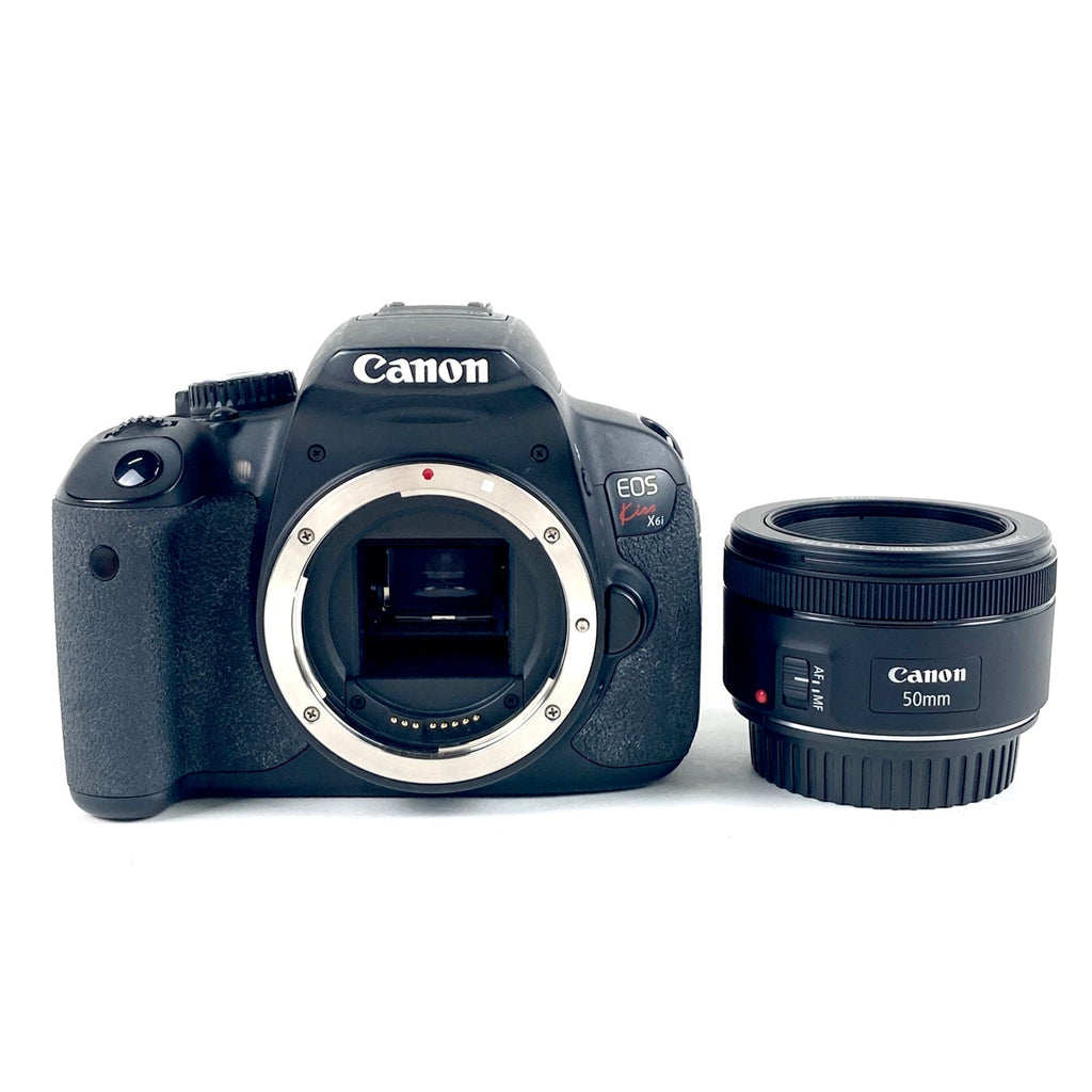 キヤノン Canon EOS Kiss X6i + EF 50mm F1.8 STM デジタル 一眼レフカメラ 【中古】