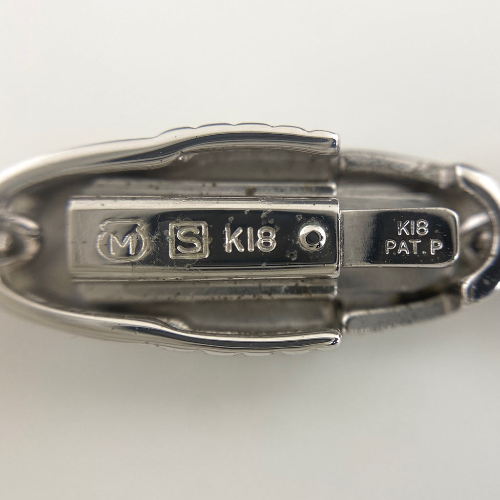 ミキモト パール デザインネックレス silver 真珠 ペンダント ネックレス K18 SV パール レディース 【中古】brjwl