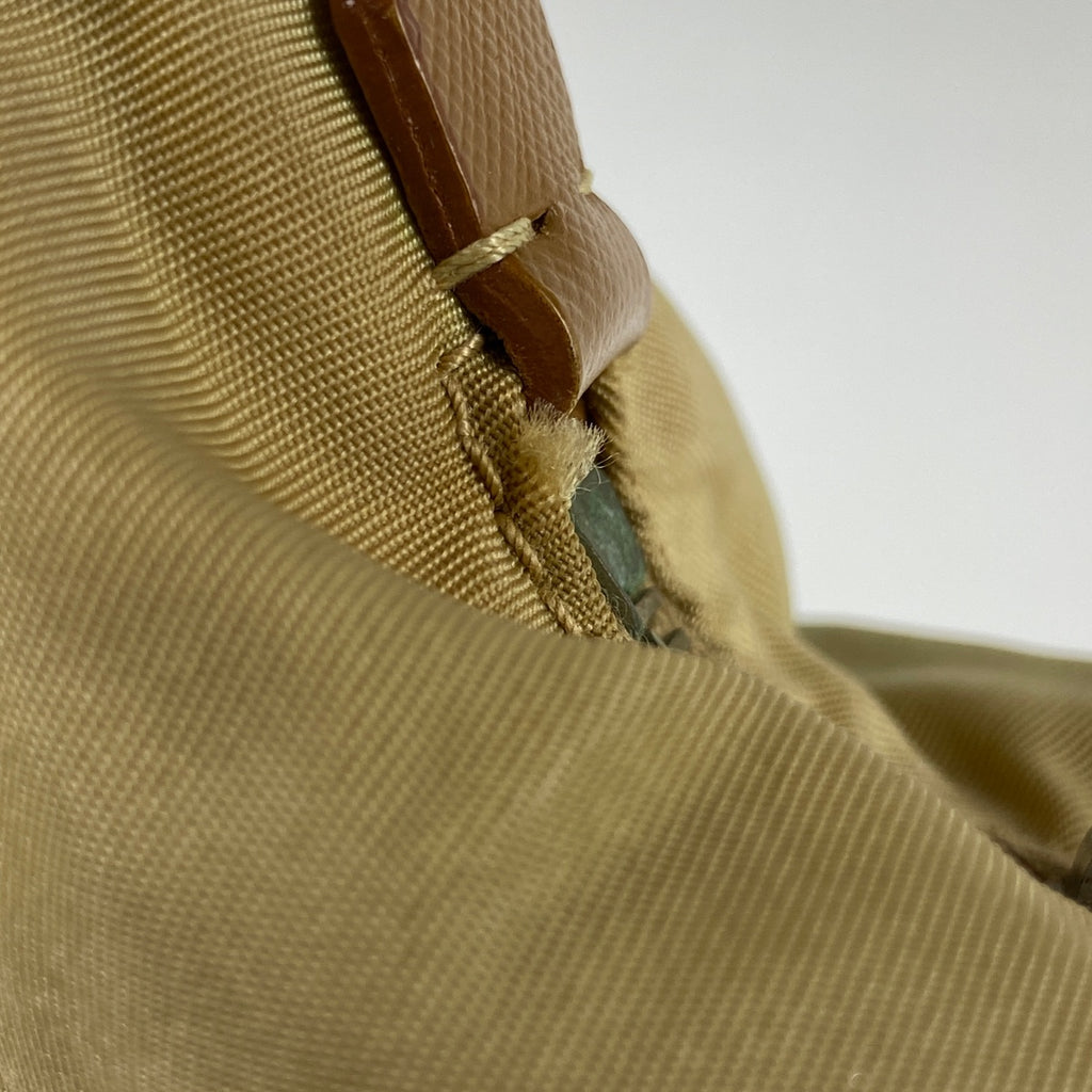 プラダ ロゴプレート ショルダーバッグ ワンショルダー ショルダーバッグ ナイロン ベージュ レディース 【中古】brbag