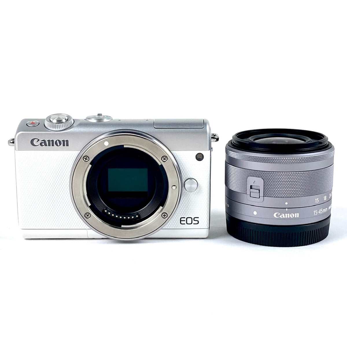 バイセル公式】キヤノン Canon EOS M100 EF-M 15-45 IS STM レンズキット ホワイト デジタル ミラーレス 一眼カメラ  【中古】 - バイセルブランシェ